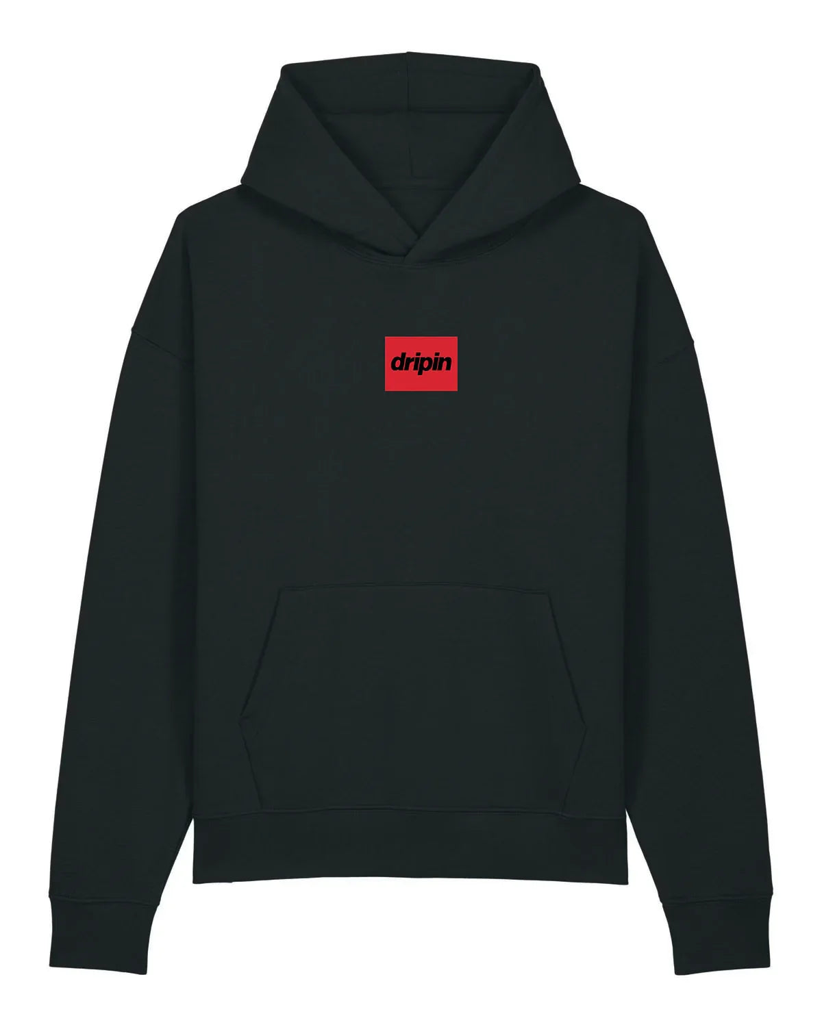 Box Logo Organic Oversized Hoodie - Dripin Clothing
