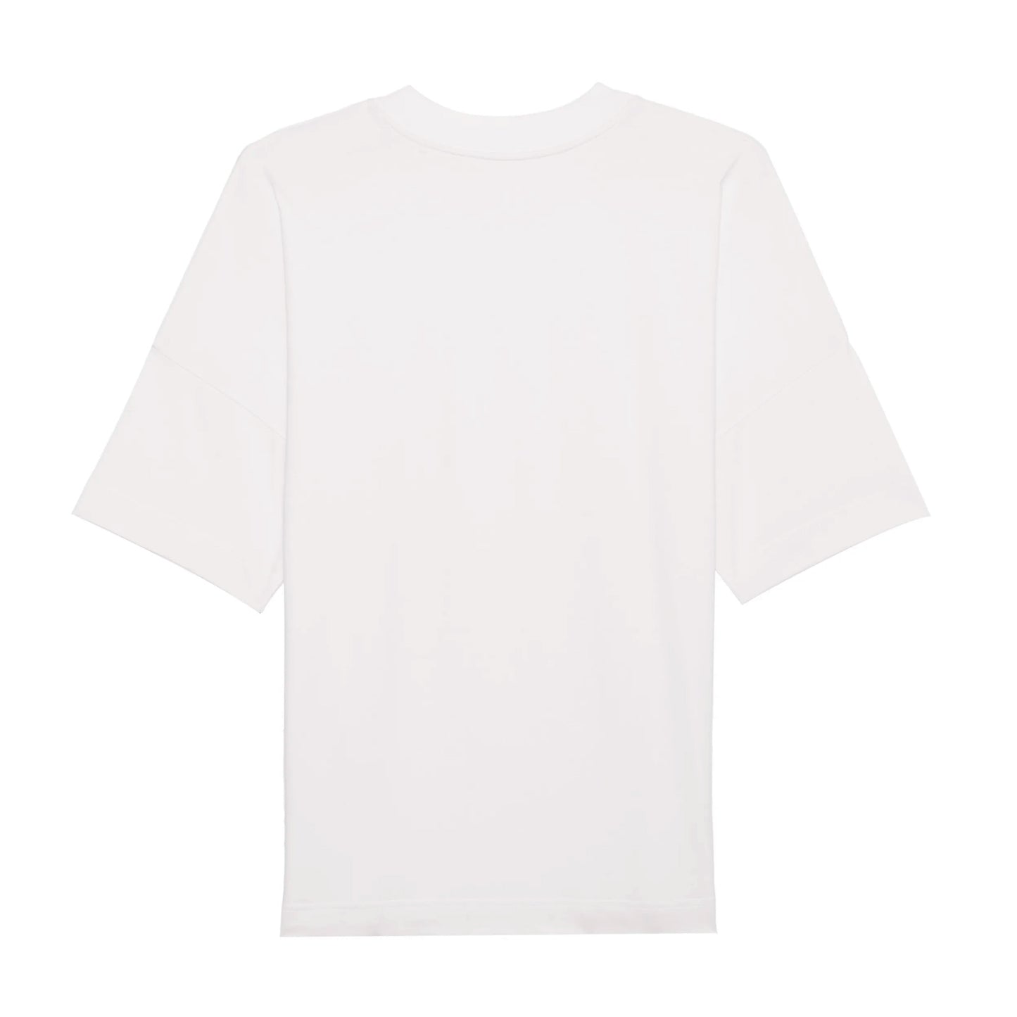 White Organic Oversized Box Logo T-Shirt