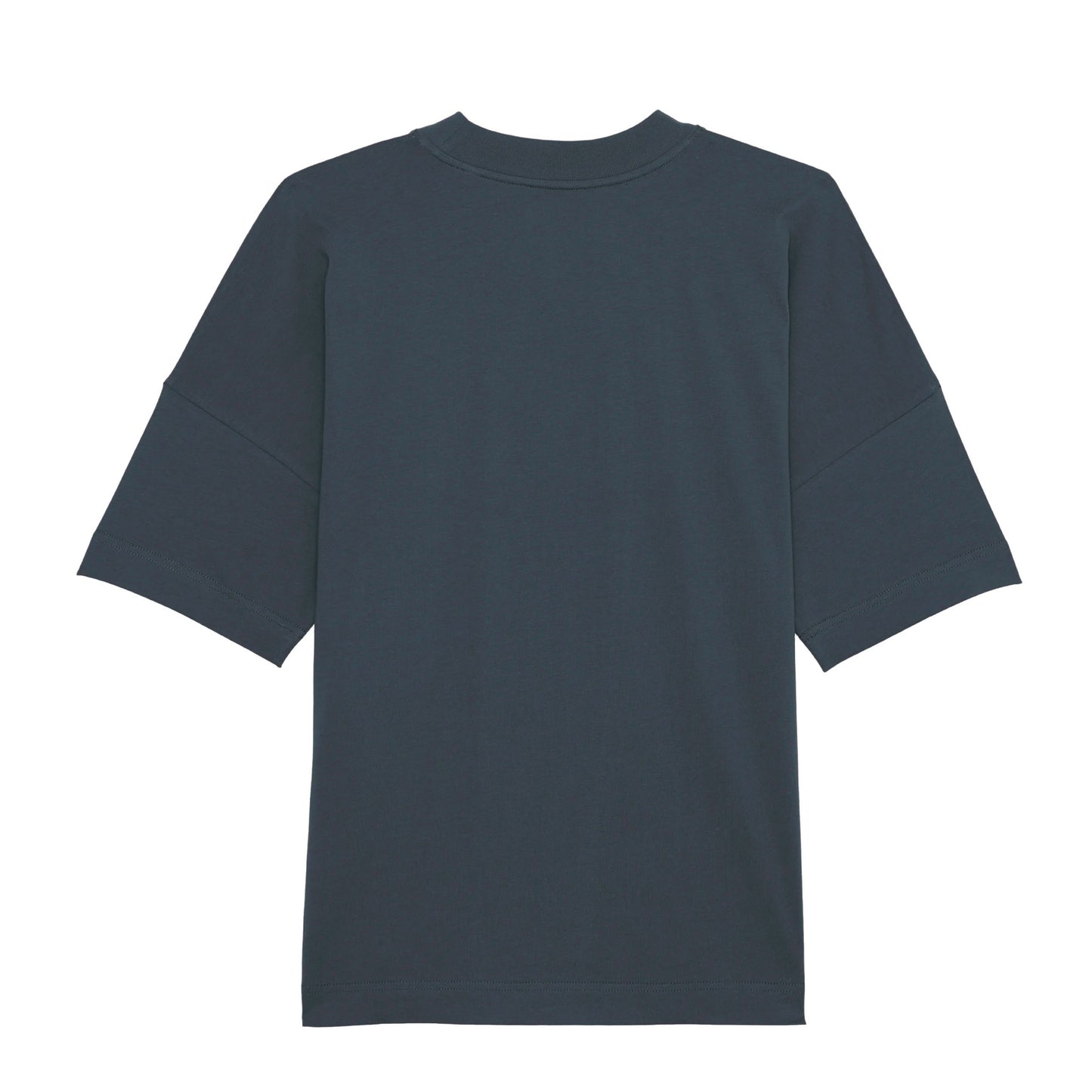 Ink Grey Organic Oversized Box Logo T-Shirt