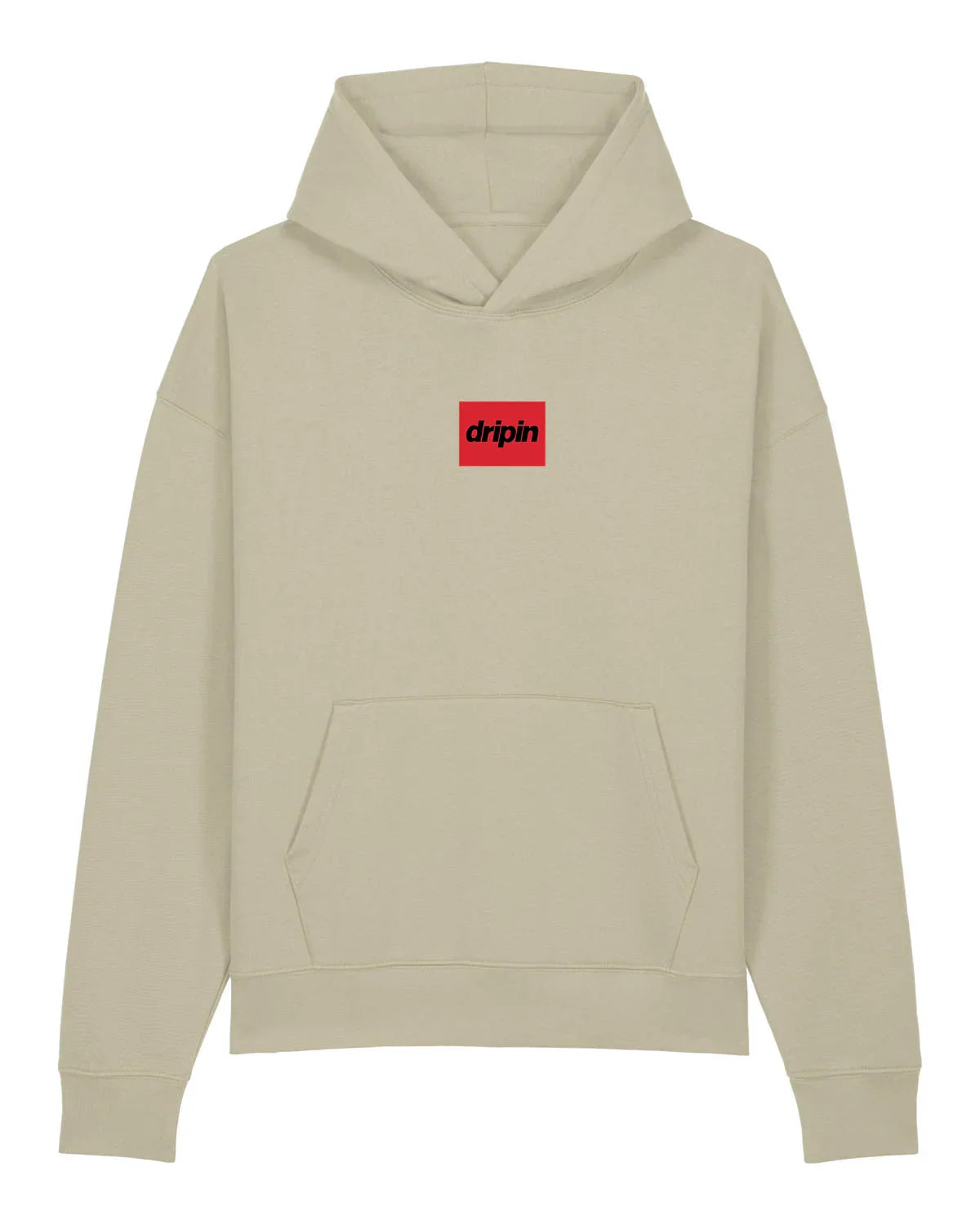 Box Logo Organic Oversized Hoodie - Dripin Clothing