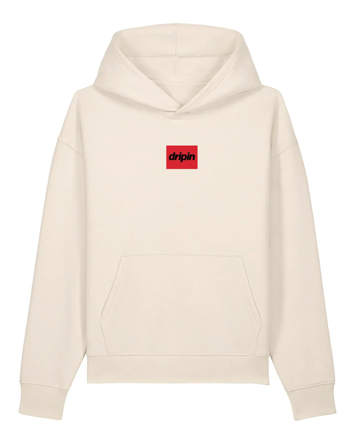 Box Logo Organic Oversized Hoodie - Dripin Clothing
