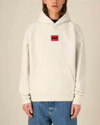 Box Logo Organic Oversized Hoodie - Dripin Clothing