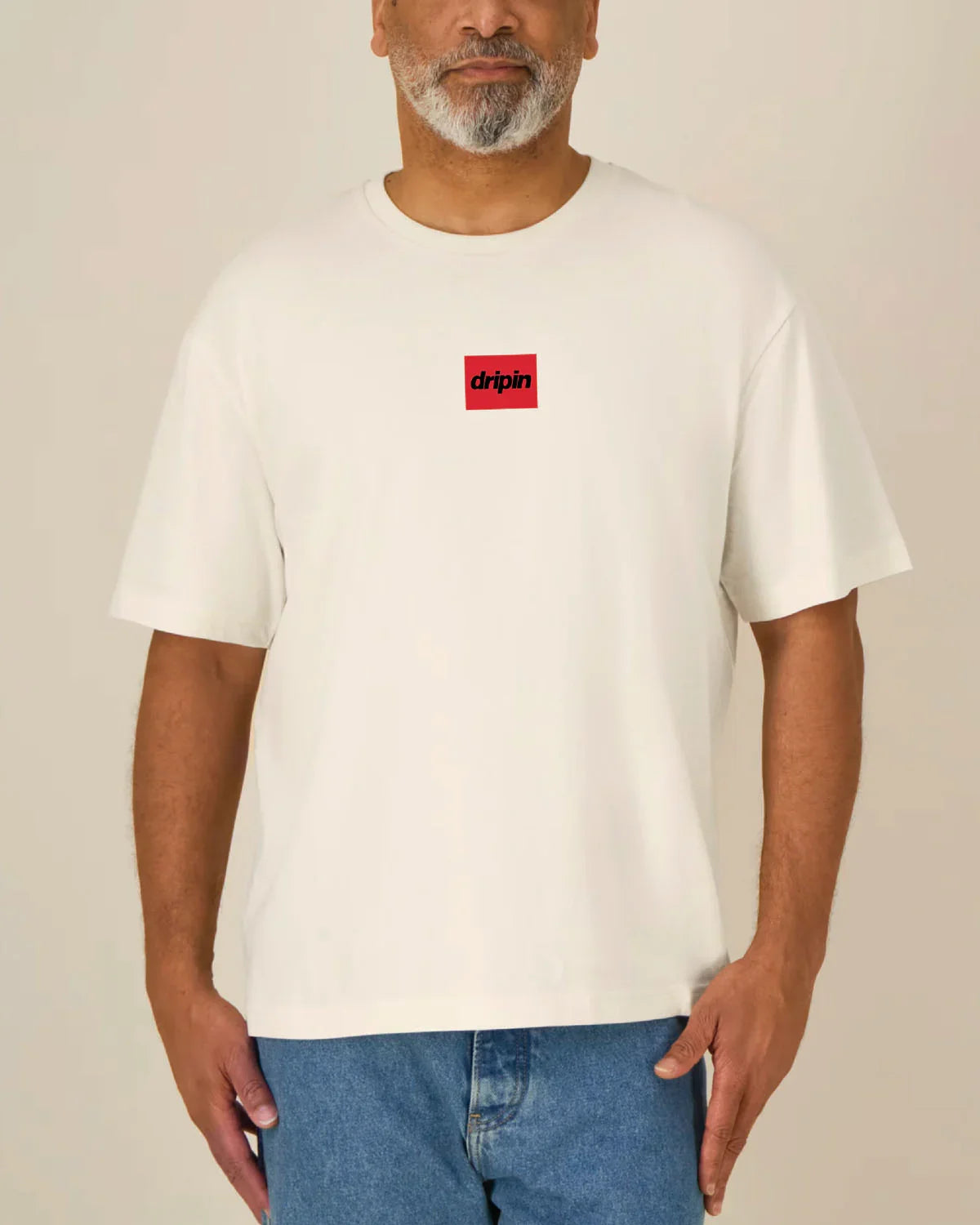 Box Logo Organic Relaxed T-Shirt - Dripin Clothing