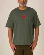 Box Logo Organic Relaxed T-Shirt - Dripin Clothing