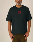 Box Logo Organic Relaxed T-Shirt - Dripin Clothing