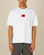Box Logo Organic Relaxed T-Shirt - Dripin Clothing