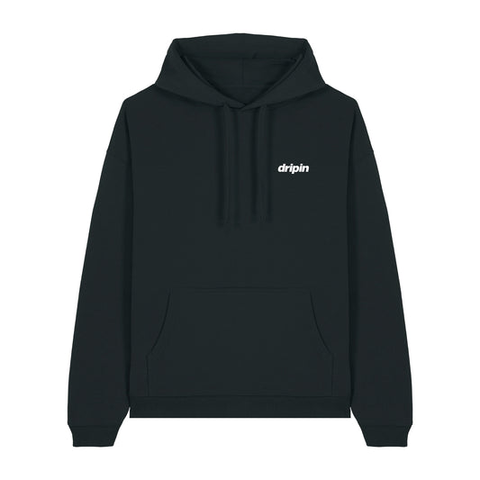 Black Organic Oversized Hoodie